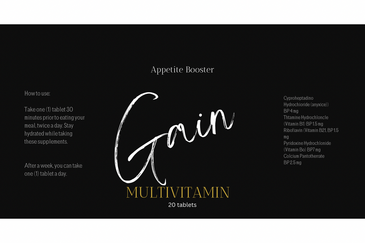 Appetite Multivitamin